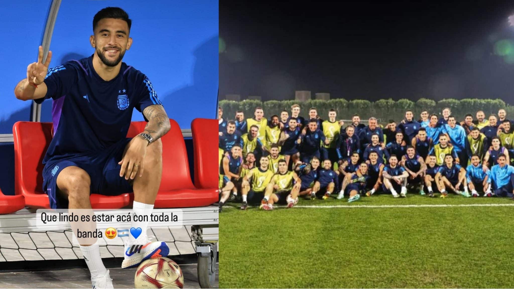Nico Gonzalez è in Qatar con l’Argentina per la finale: “Che bello essere qui con tutta la banda”