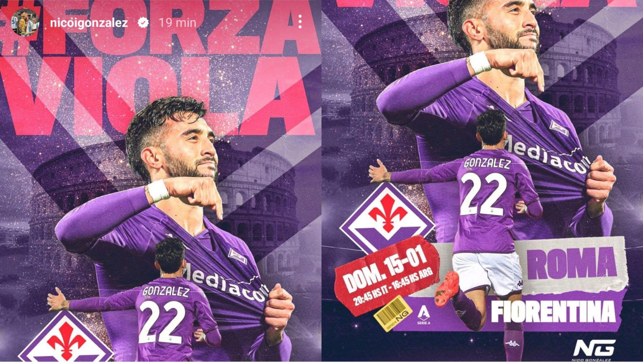 Nico Gonzalez ha trovato accordo con il Leicester? Lui posta foto in cui esulta con il “Resto qui”