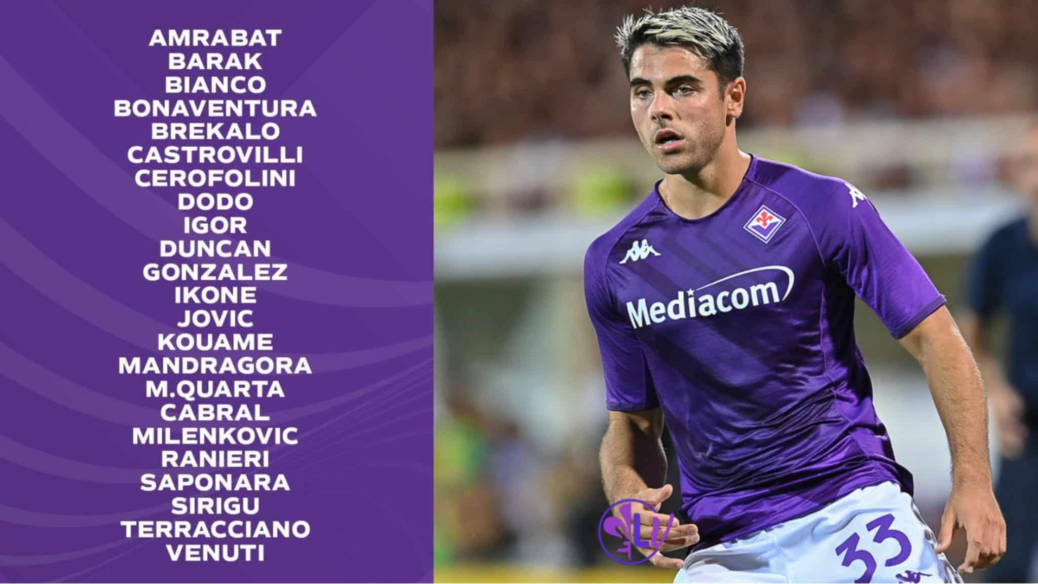 I convocati della Fiorentina per il Sivasspor: Sottil resta a Firenze. Jovic parte domani da Madrid