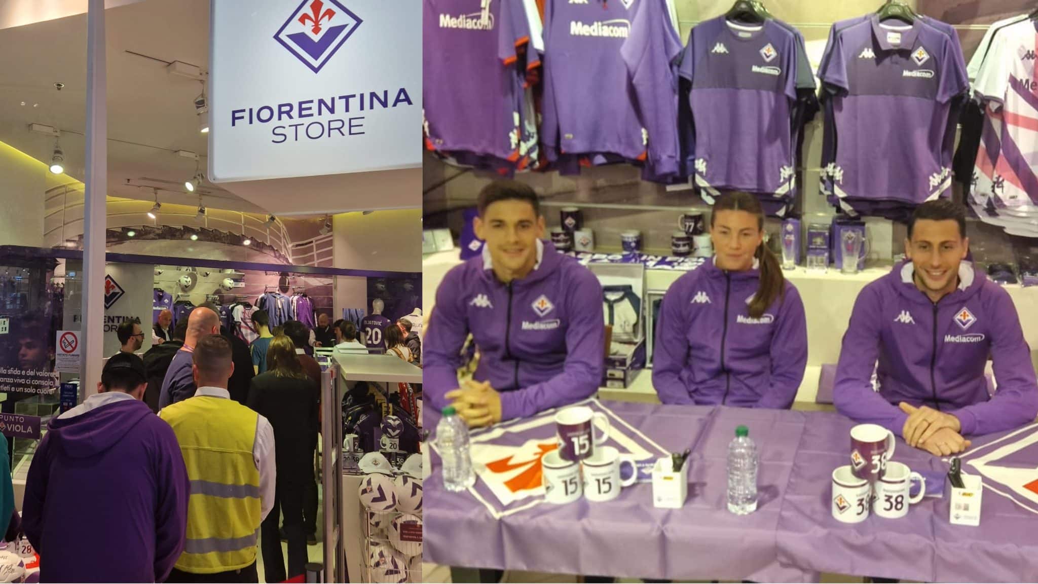 Boom di tifosi al Fiorentina Store: grande entusiasmo per Quarta, Mandragora, Hammarlund e Mijatovic
