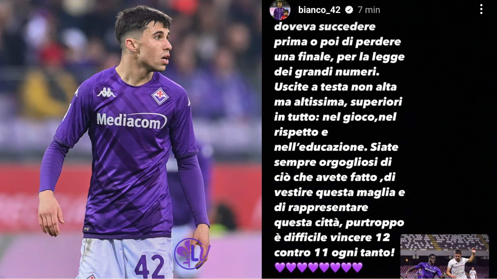 Bianco non ci sta: “Non è facile vincere 11 contro 12. Superiori in tutto: gioco, rispetto, educazione”