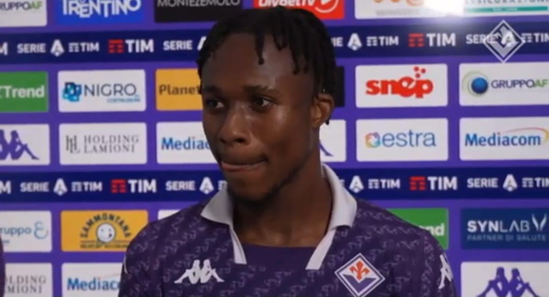 Kouamè: “Vogliamo arrivare a Praga stando bene mentalmente. La Curva Fiesole c’è sempre stata”