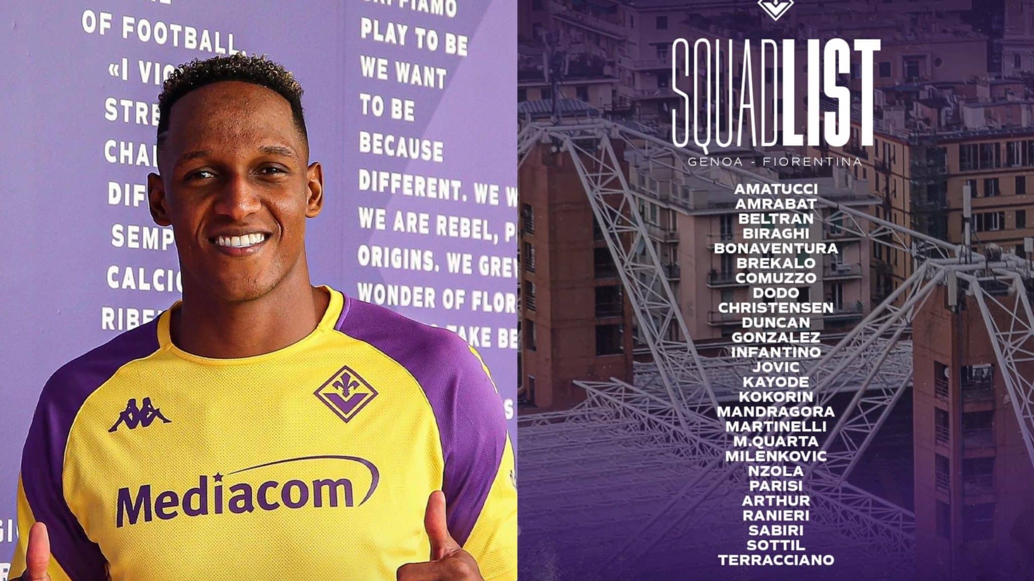 I convocati della Fiorentina per il Genoa: assenti Mina, Barak e Ikoné. Prima chiamata per Beltran