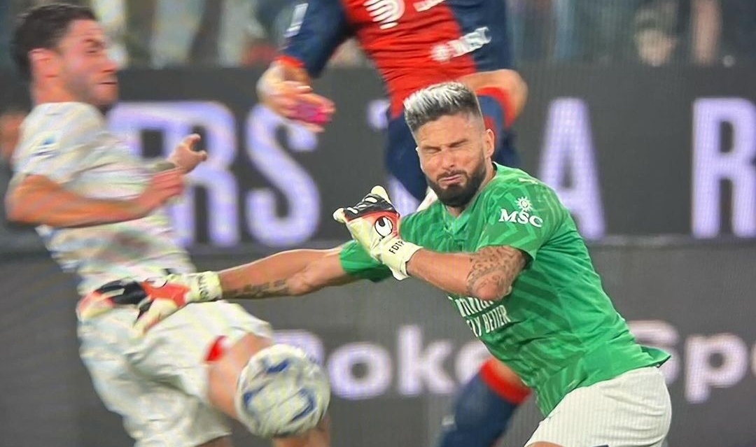 Pulisic segna di mano, Jovic inesistente, Maignan espulso, Giroud in porta. Il racconto di Genoa-Milan