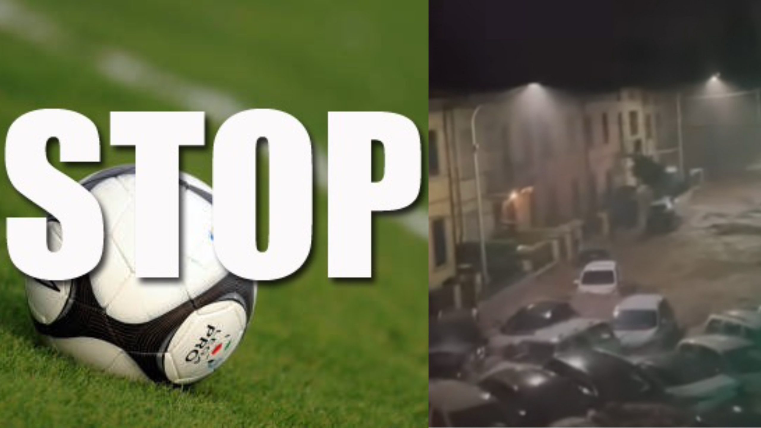 Stop al calcio dilettantistico dopo il maltempo in Toscana. Per ora Fiorentina-Juve non a rischio