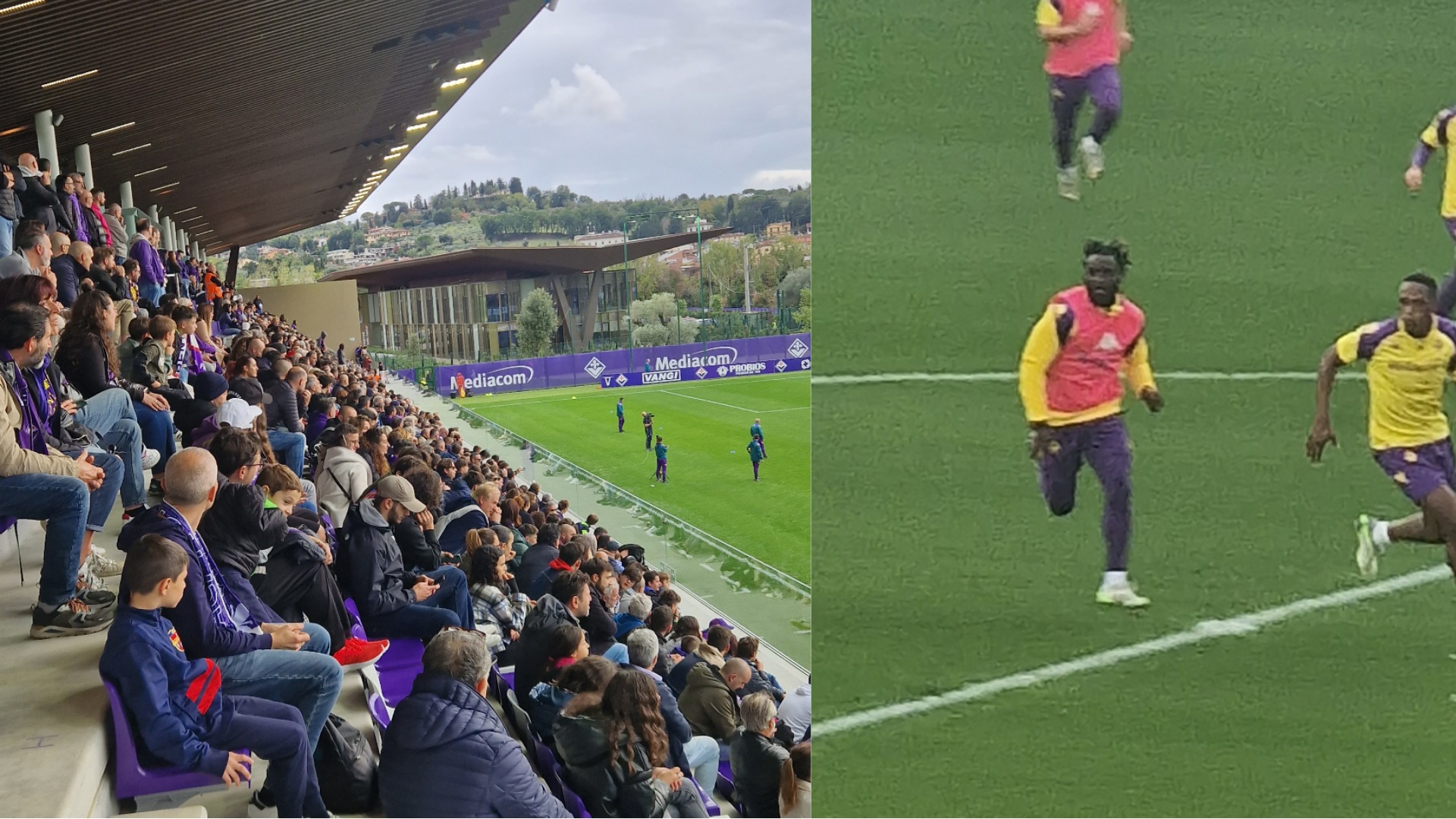 Nzola segna in allenamento e i tifosi esplodono in un boato. Il supporto ad un ragazzo in difficoltà