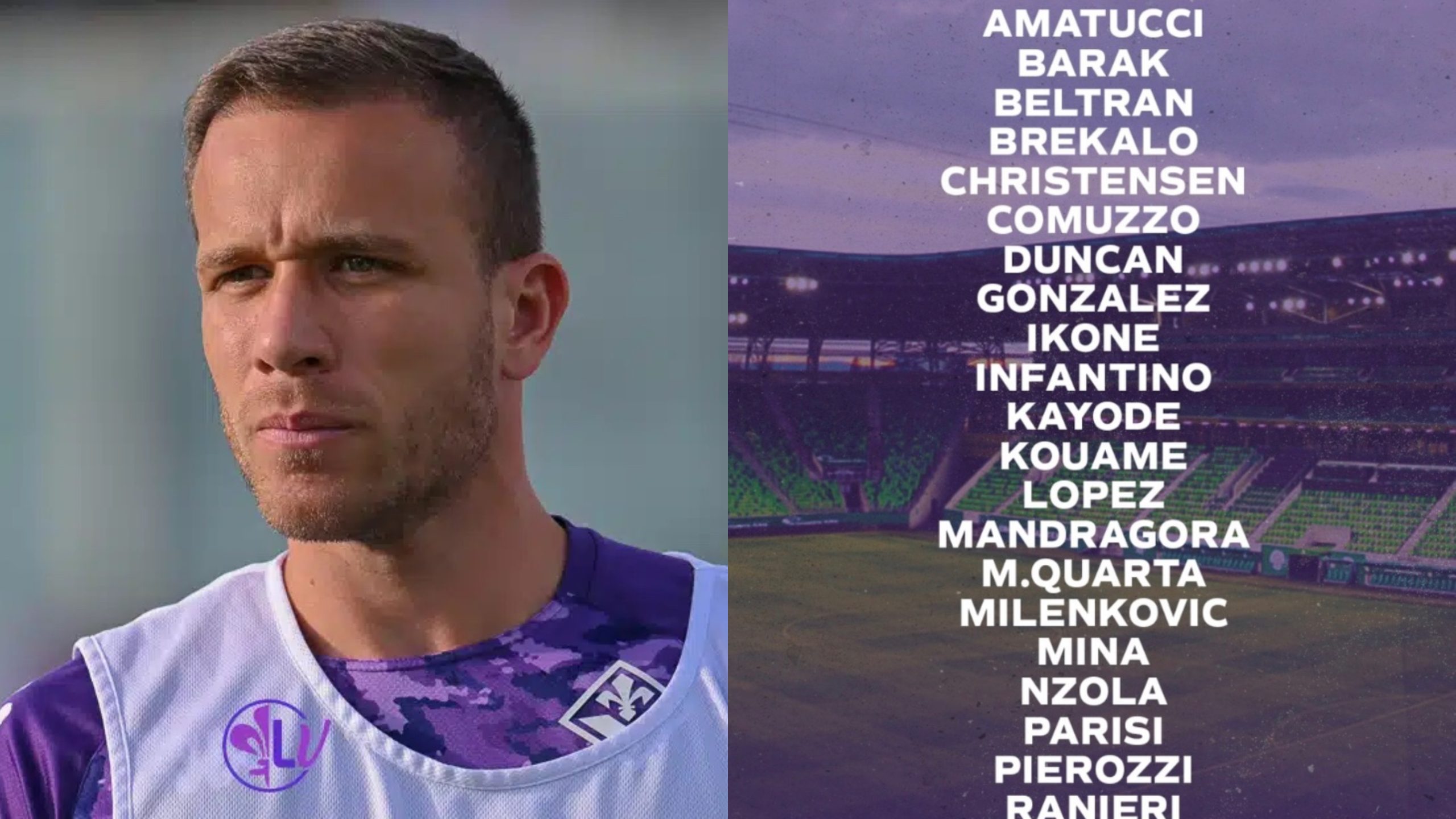 I convocati della Fiorentina per il Ferencvaros: out Arthur, Bonaventura e Sottil. La lista