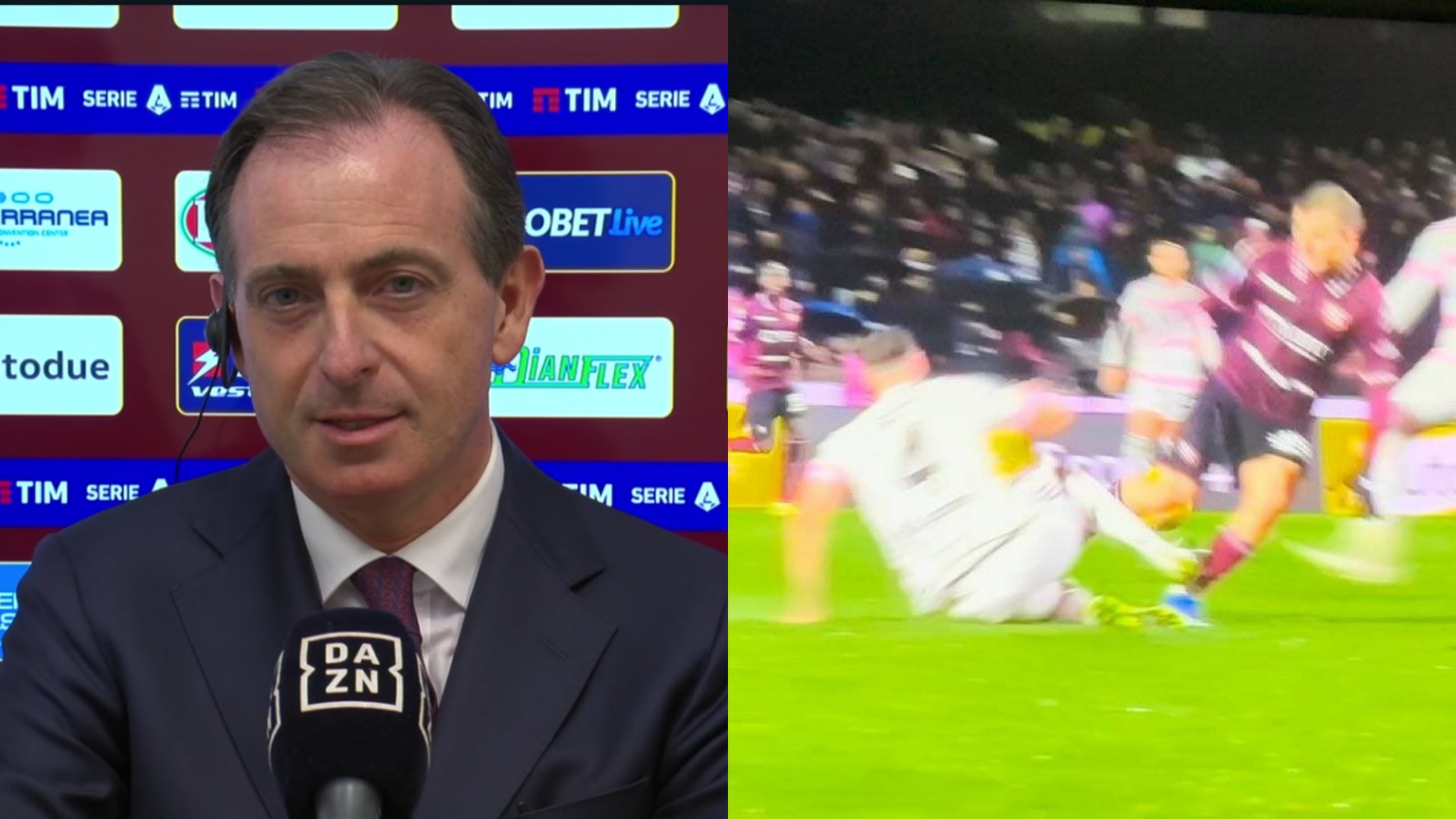 La Salernitana è furiosa: “Arbitraggio pro Juventus, manca espulsione per il fallaccio di Gatti”