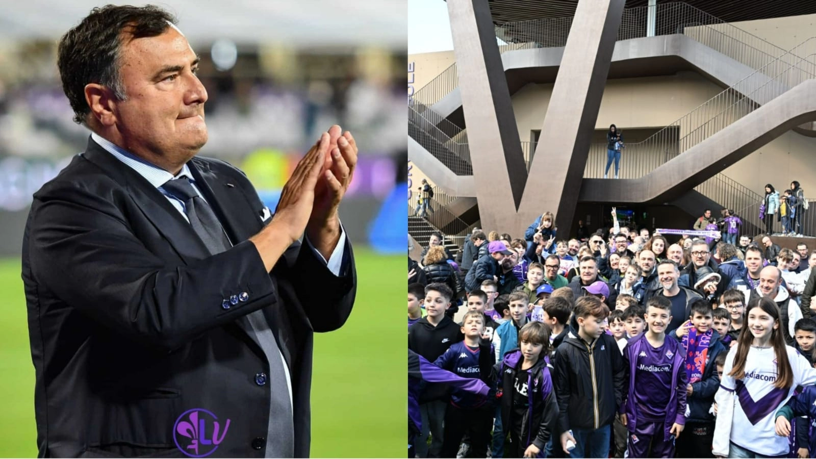 Barone accoglie 150 piccoli tifosi per il tour del Viola Park. Incontro anche con la Prima Squadra