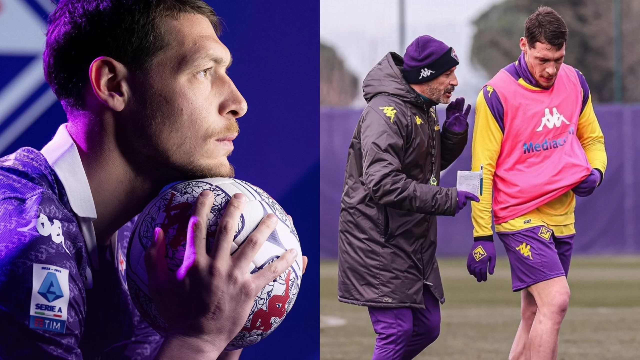Belotti per la prima volta in maglia viola, allenamento stamattina e svelato il numero di maglia