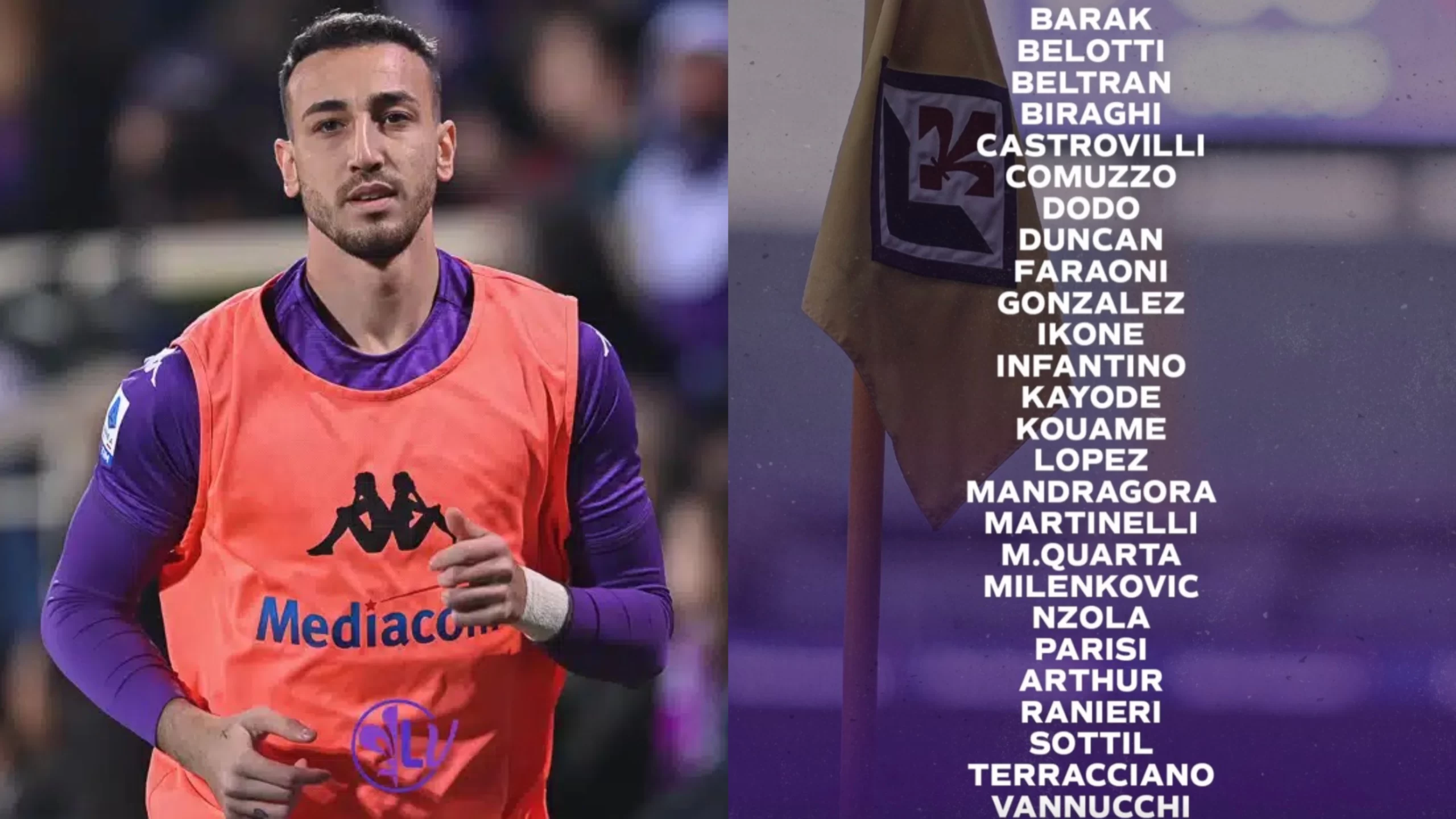 I convocati della Fiorentina per il Milan: ci sono Kouamé e Castrovilli. Ancora out Christensen