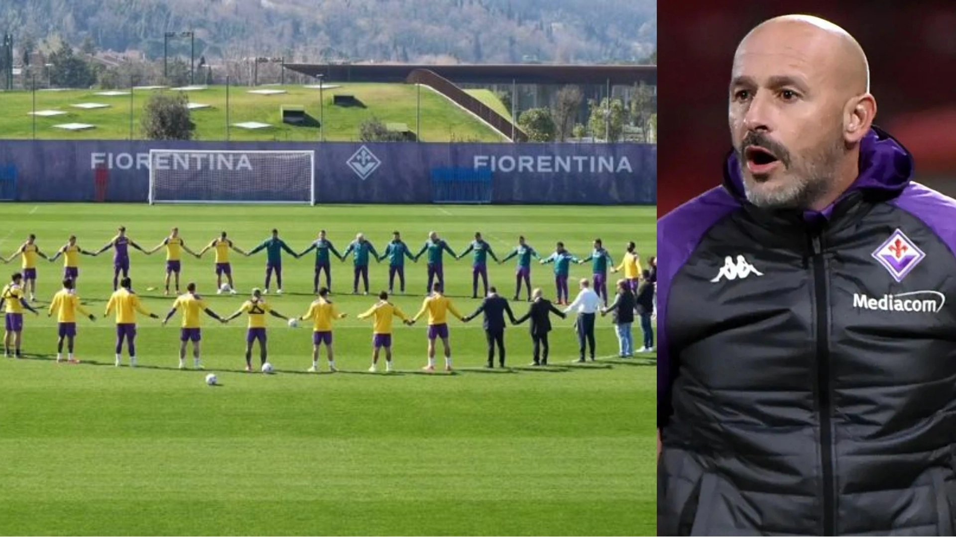 Fiorentina si prende per mano per Barone, Italiano alla squadra: “Andare in campo e dire corro per te”
