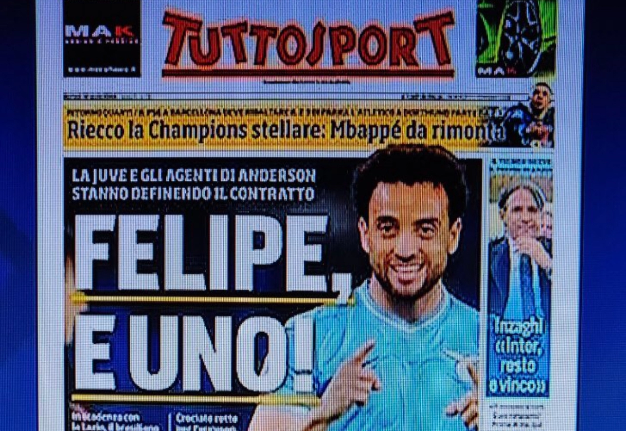 Tuttosport, che figuraccia! Titolo su Felipe Anderson-Juve ma poi deve cambiare tutto. Va in Brasile