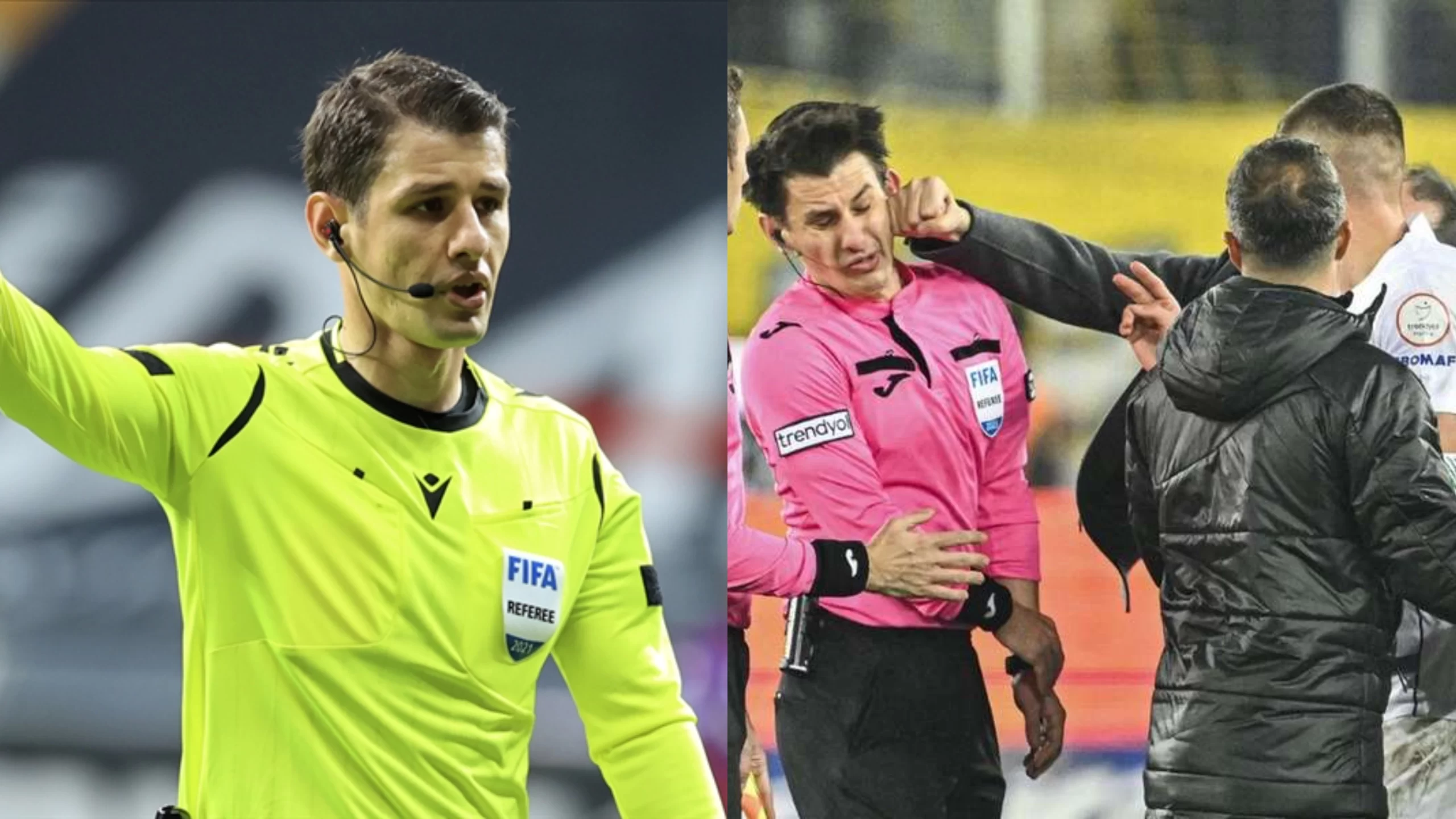 Sarà Meler a dirigere Club Brugge-Fiorentina. Prese un pugno in faccia dal presidente dell’Ankaragucu