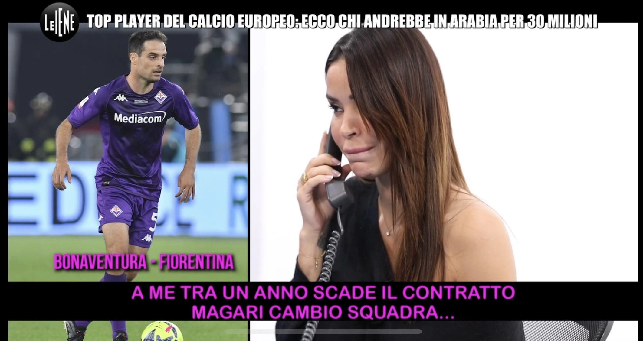 Scherzo delle Iene a Bonaventura: “Vieni in Arabia?” lui risponde: “Sono in scadenza magari cambio squadra”