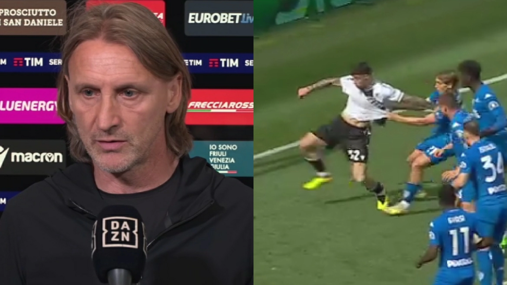 Il rigore per l’Udinese è netto e solare ma Nicola si lamenta: “L’arbitro ci ha penalizzato”
