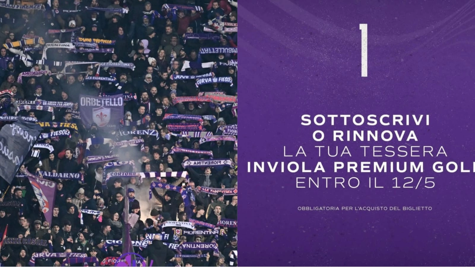 La Fiorentina fa sapere: “Per prendere i biglietti per la finale di Atene serve l’InViola Card”