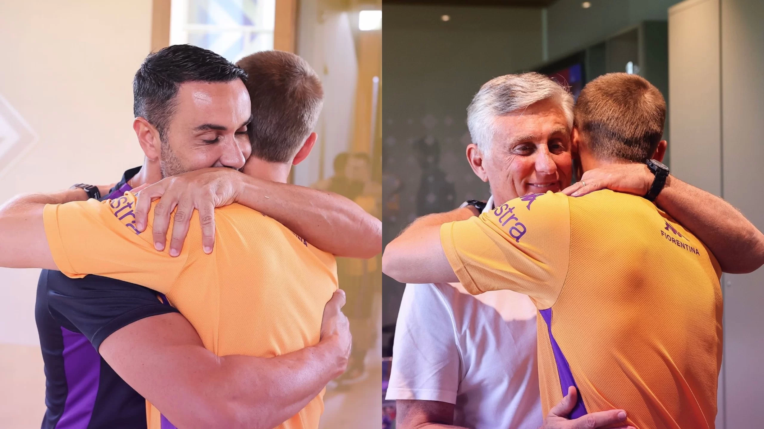 L’arrivo di Gudmundsson al Viola Park. Abbracci e sorrisi con Palladino e i dirigenti