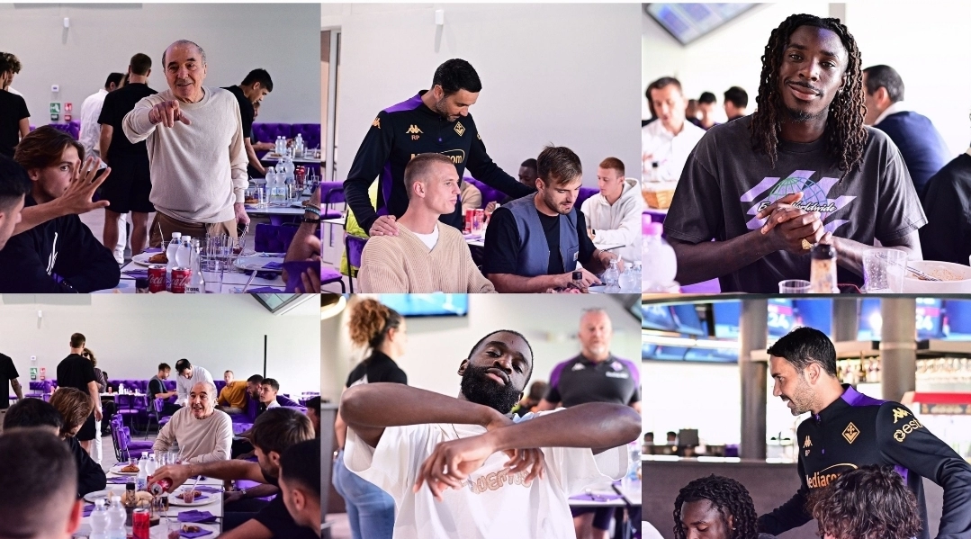 Grigliata al Viola Park, tutta la Fiorentina insieme a pranzo, c’è anche Commisso. Ecco tutte le foto