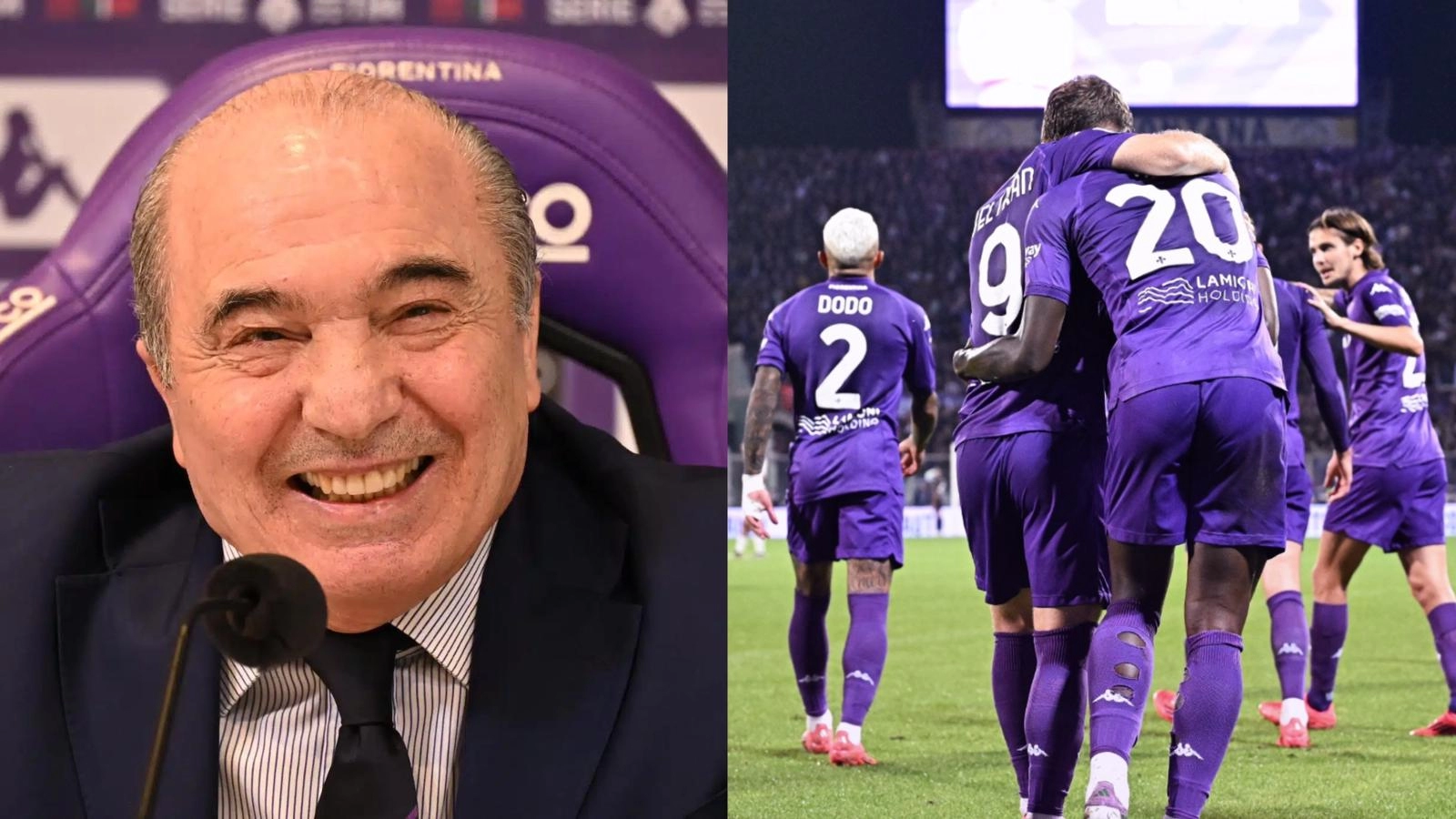 Chiamata di Commisso dopo Fiorentina-Roma: il presidente si è complimentato con squadra e tifosi