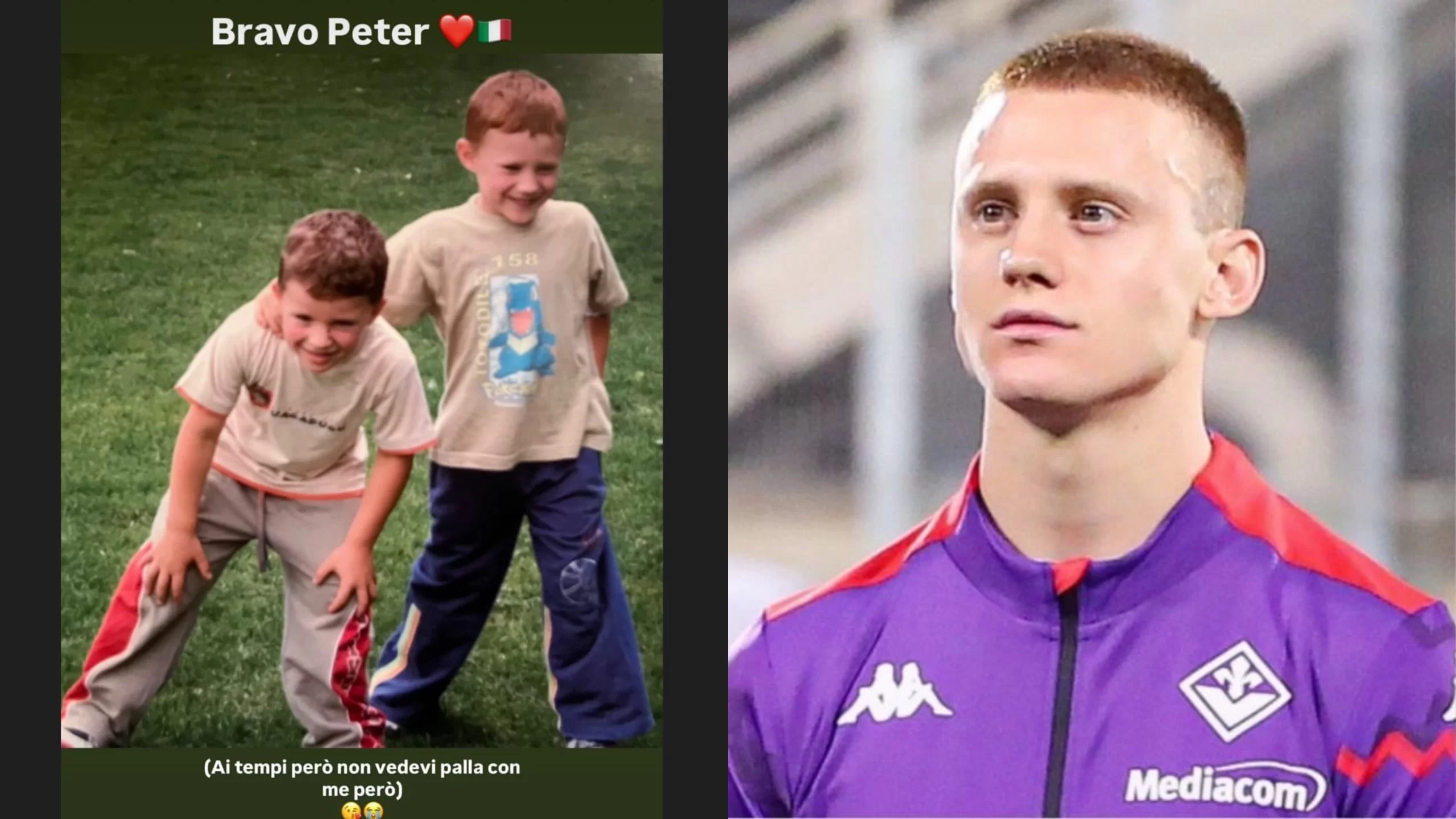 Il fratello di Comuzzo festeggia la chiamata in Nazionale: “Grande Peter. Ai tempi però non vedevi palla con me”