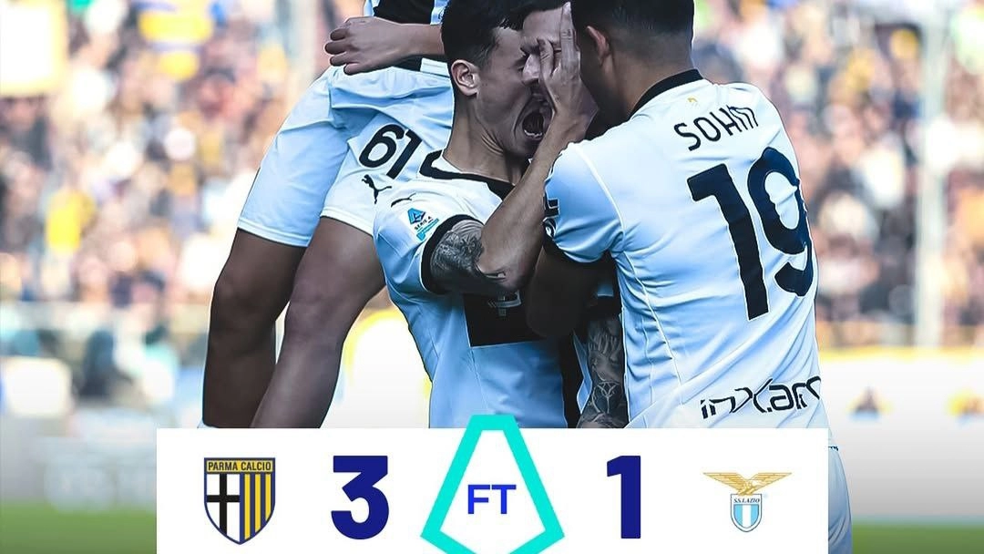 La buona notizia per la Fiorentina arriva da Parma: la Lazio perde (3-1) e rimane a 28 punti