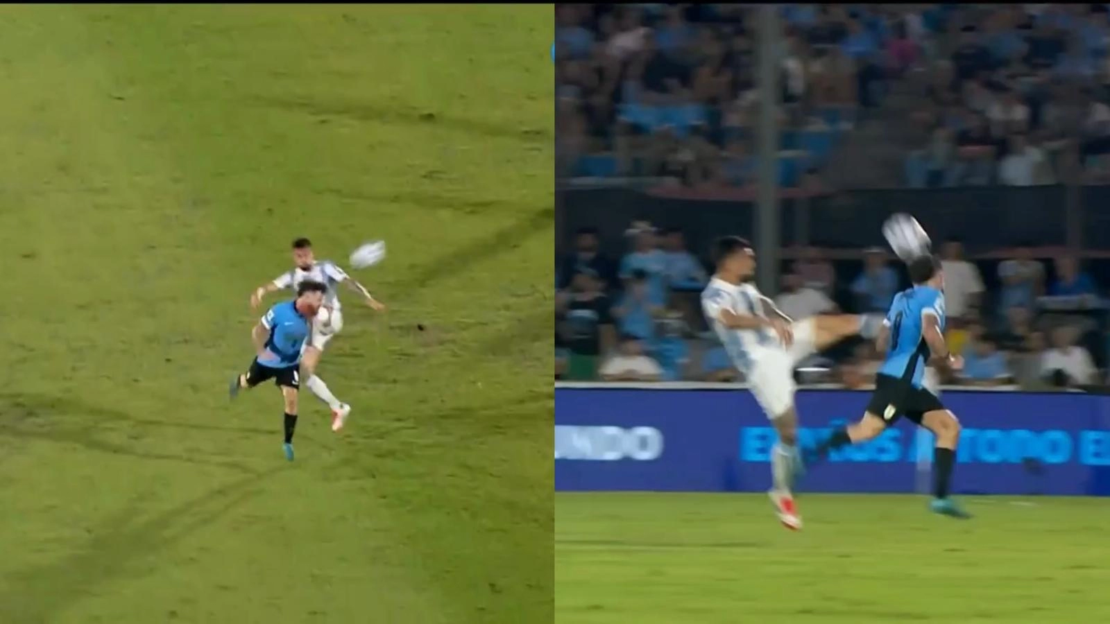 Follia di Nico Gonzalez: espulso con l’Argentina per aver calciato in faccia Nandez, salterà il Brasile