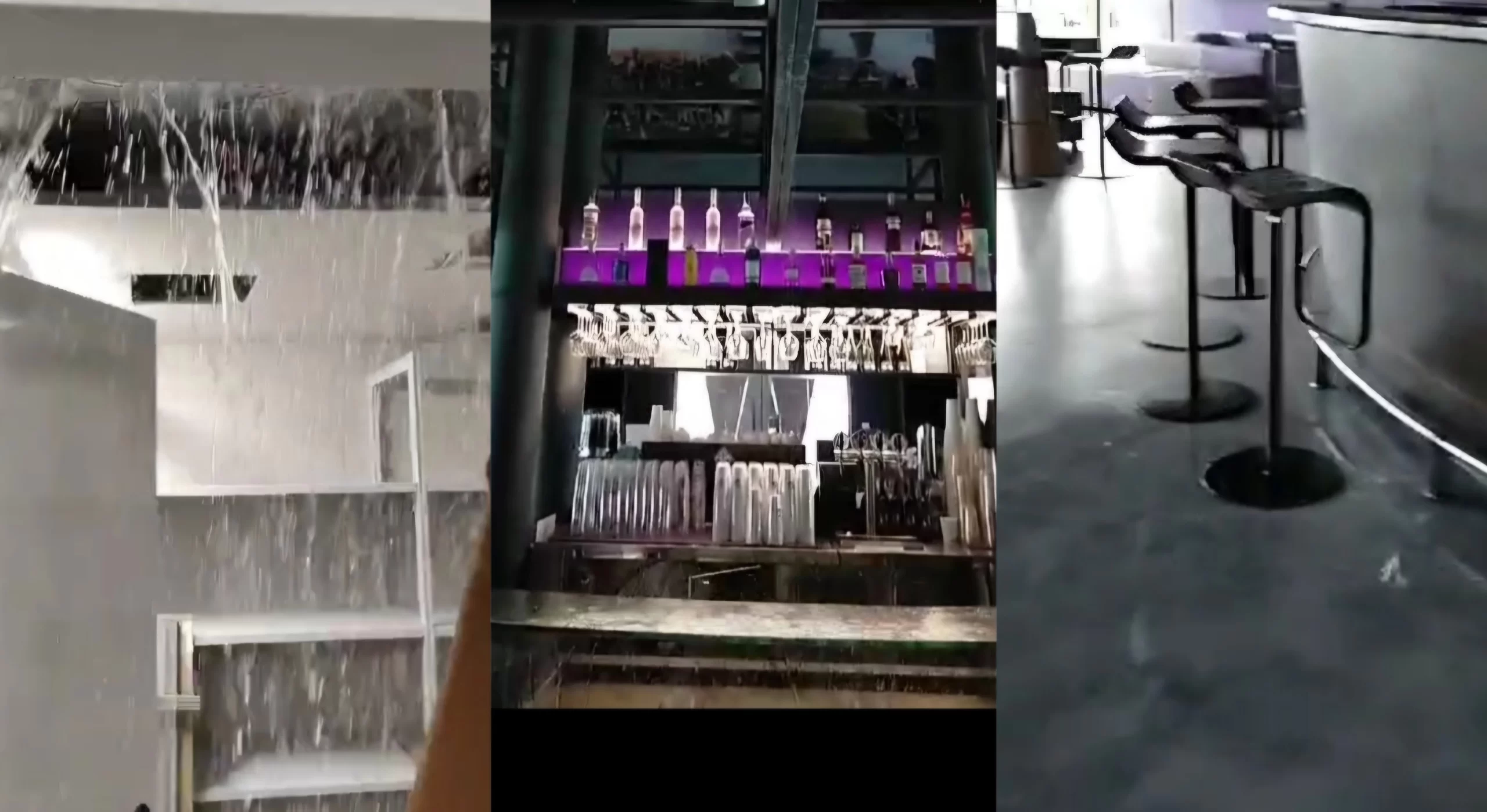 Al Viola Park piove dentro, acqua nei bar e negli spogliatoi dello stadio. Il video e la testimonianza