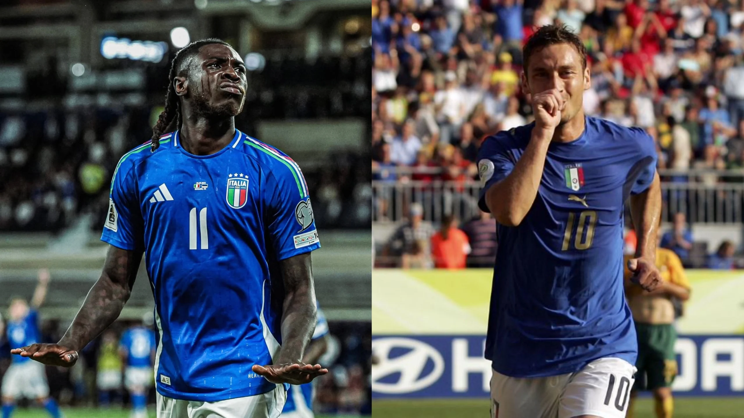 Kean torna dalla nazionale tirato a lucido, ha superato Totti nella classifica marcatori azzurra