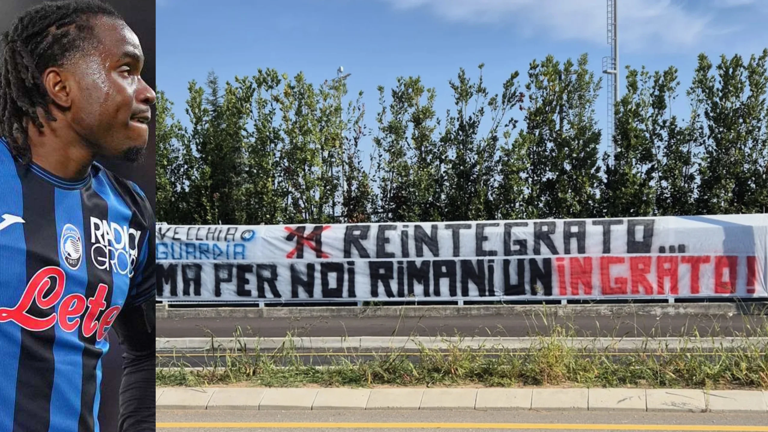 Bufera Atalanta, striscione pesante dei tifosi contro Lookman: “Per noi rimani un ingrato”