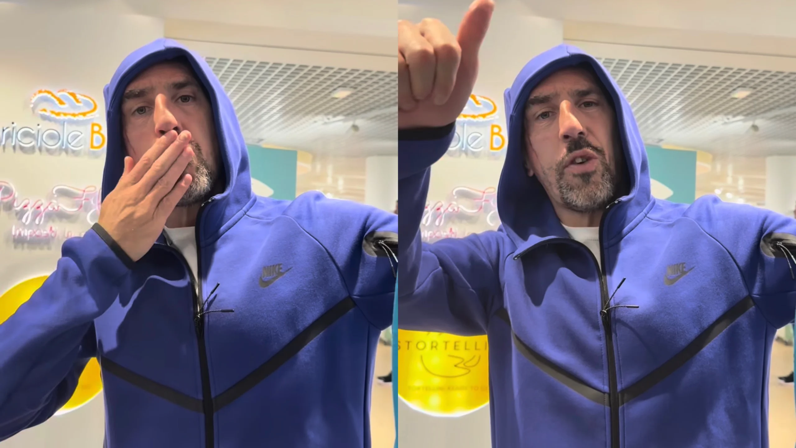 La Fiorentina si imbarca in direzione Vienna e a sorpresa incontra… Ribery!