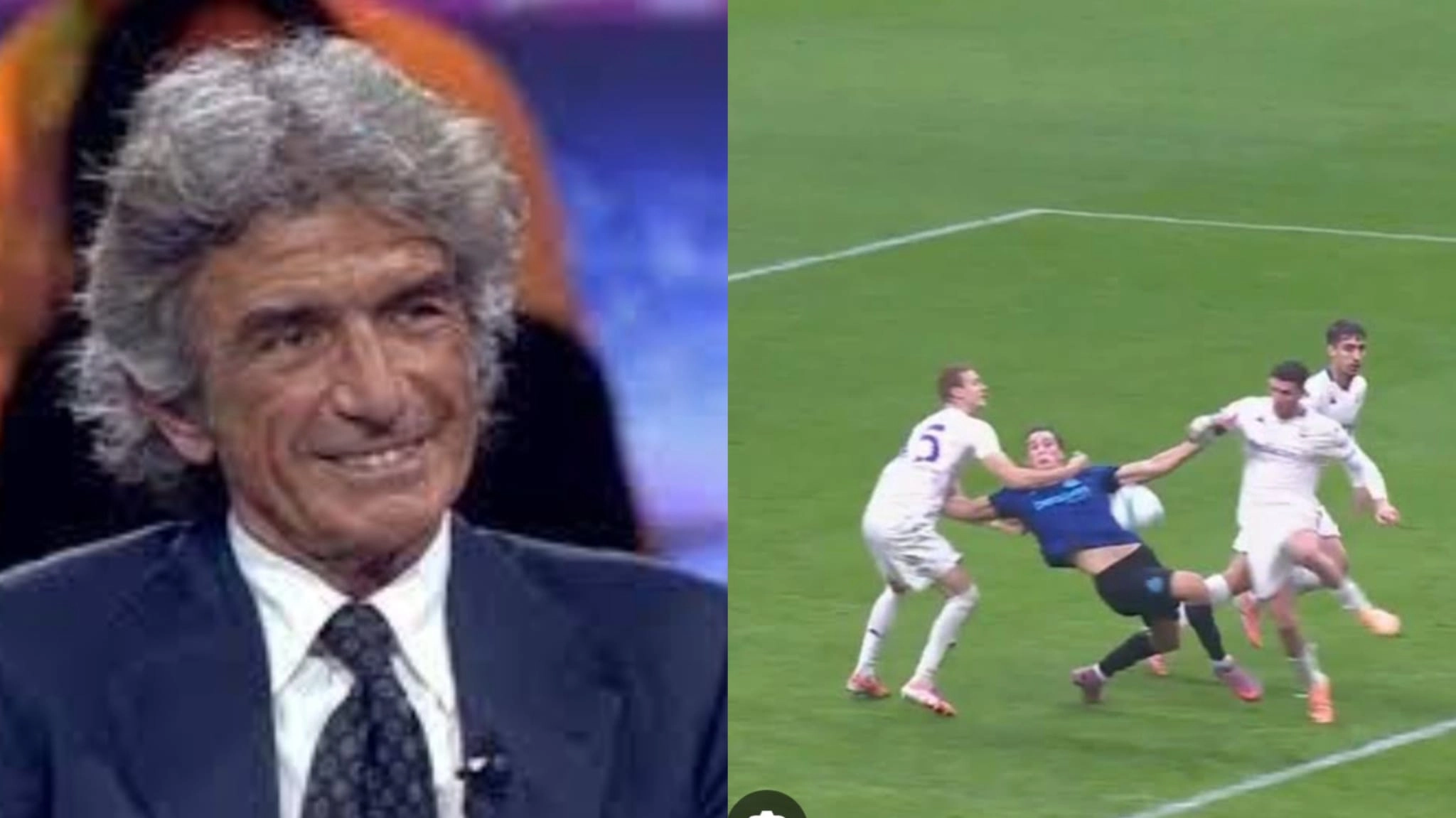 Cesari: “Comuzzo fa una follia, è un tentativo di strangolamento ed era un rigore molto evidente”