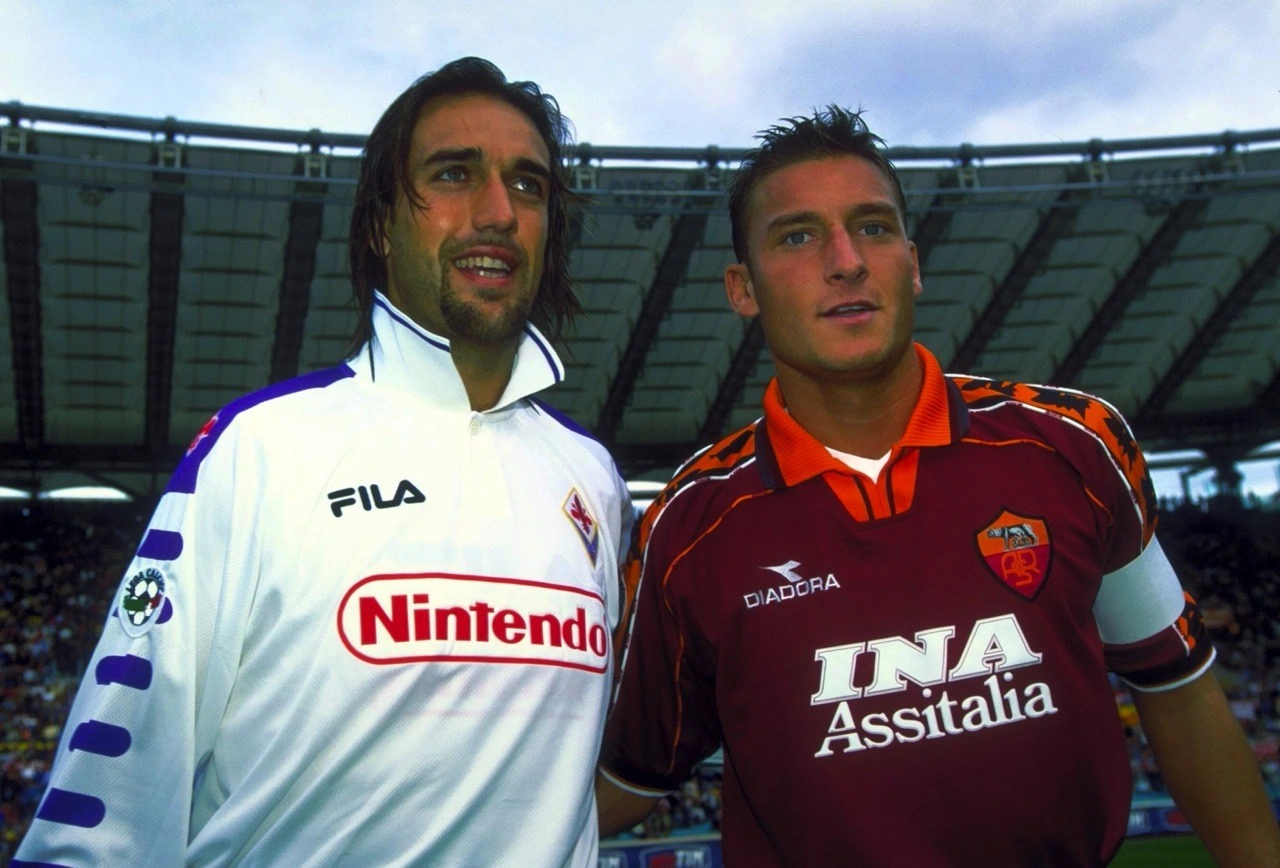 Totti: “Batistuta era il simbolo della Fiorentina, mai mi sarei immaginato potesse venire a Roma”