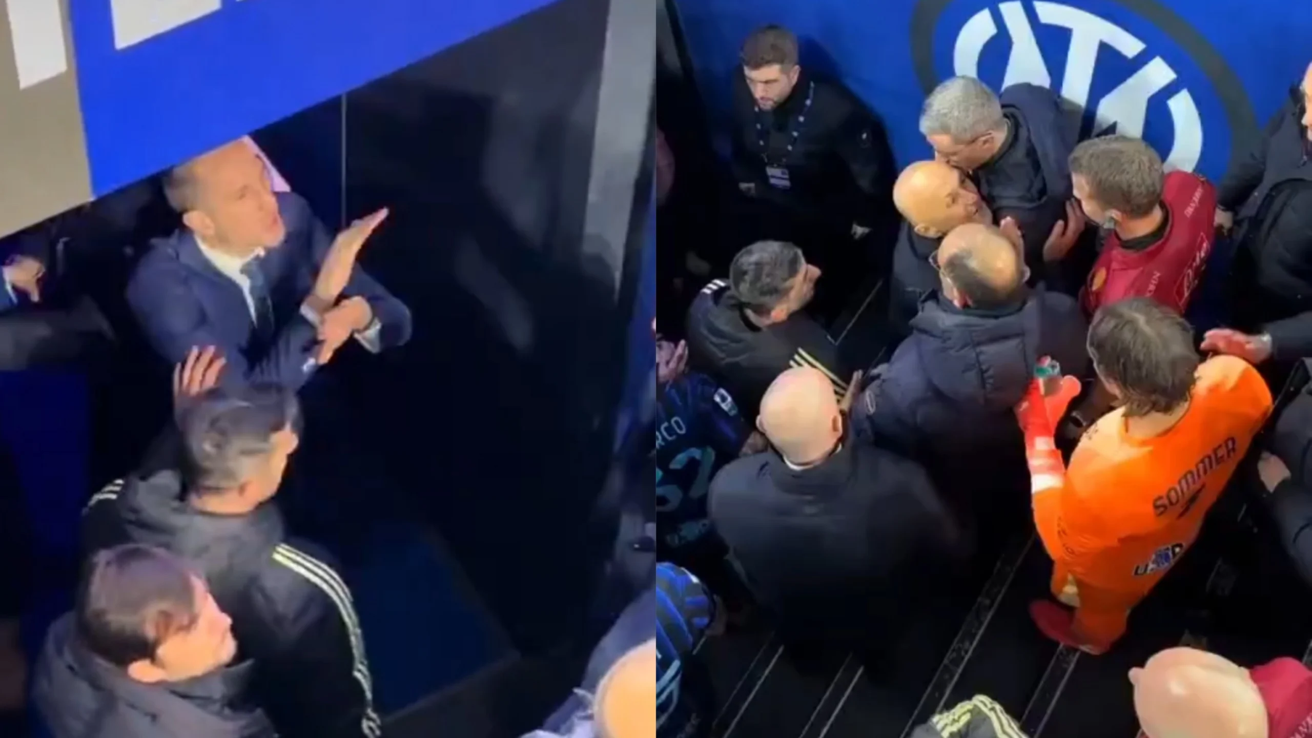 Furia Juventus contro l’arbitro: Spalletti, Comolli e Chiellini gridano in faccia a La Penna “Non esiste”